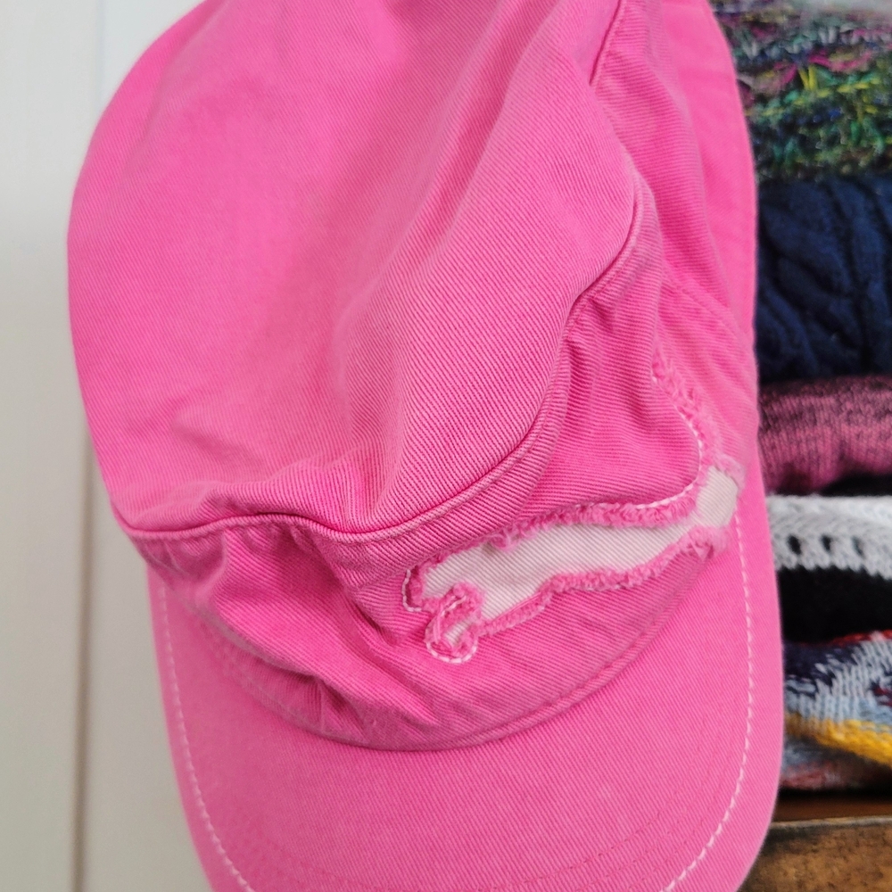 NEW!  PUMA Pink Distressed Baseball Cap